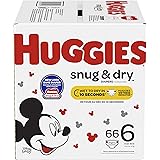 huggies snug & dry size 6 diapers 66 ct box