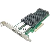 10/25Gb Dual Converged Network Card (NIC), 25gigabit Ethernet Interface Adapter 2 x SFP28 Port,PCIe 3.0 x 8 Compatible with Intel XXV710-DA2 Support Windows/Windows Server/Linux/Freebsd