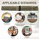 Leogony Knife Roll Bag 7 Pocket Waxed Canvas Chef Knife Case 56x45 cm view 7