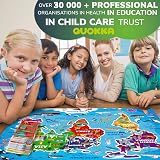 QUOKKA Giant World Map Puzzle 70 pcs 90x60 cm Floor Kids 3-5 view 6