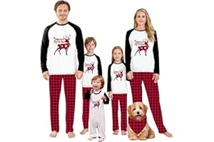 WephuPSho Christmas Family Matching Pajamas, Festive Xmas Jammies Sets for the Whole Family, Holiday Pjs Christmas