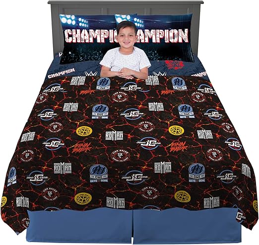 Franco Kids Bedding Super Soft Microfiber Sheet Set 4 Piece Full Size Hot Wheels