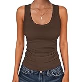 ANRABESS Womens Sleeveless Scoop Neck Tank Tops 2026 Summer Casual Basic Slim Fit Ribbed Knit Racerback Workout Cami Shirts