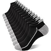 Heatuff Womens Low Cut Ankle Athletic Socks Cushioned Running Performance Breathable Tab Sock (6 Pairs)