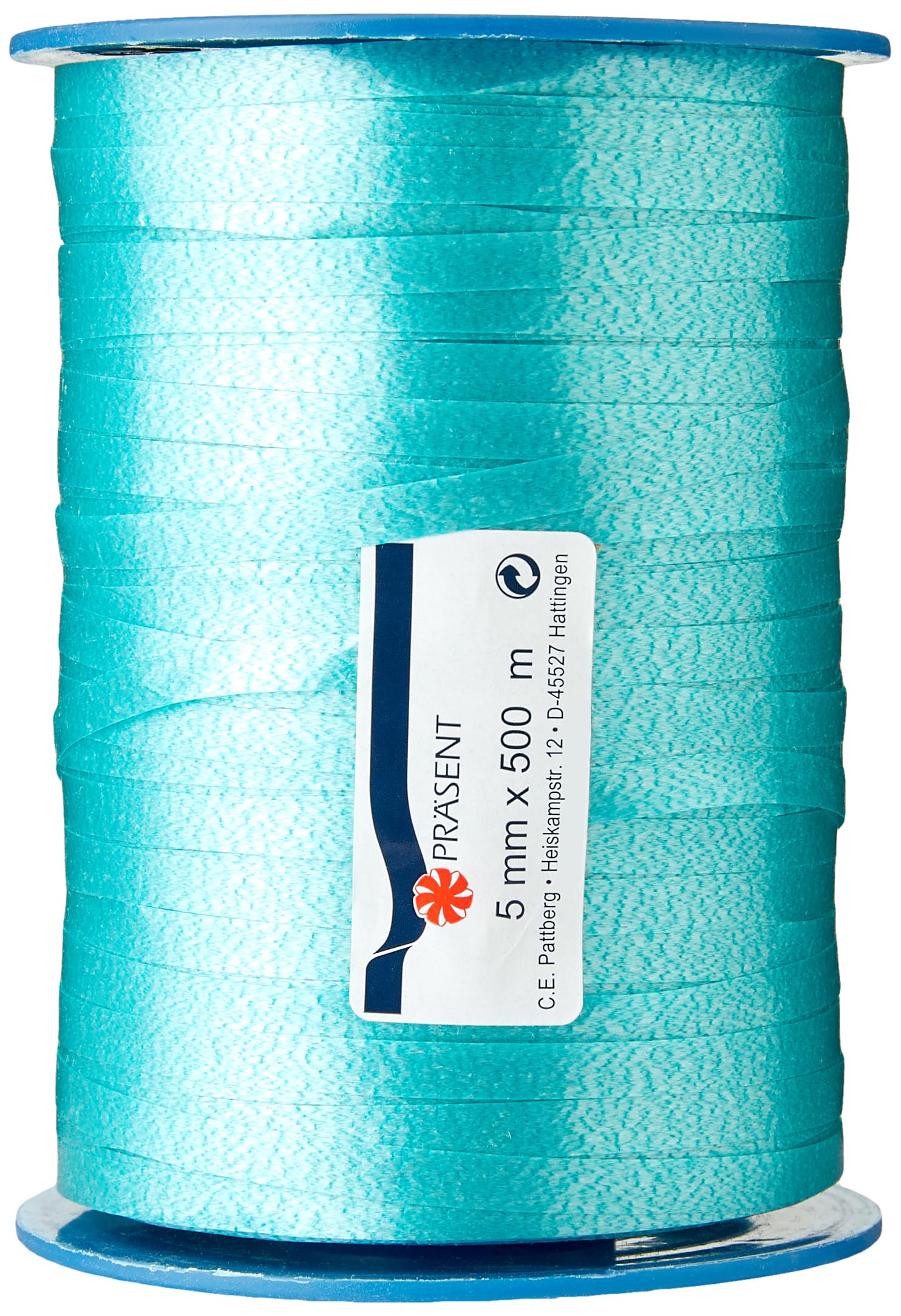 C.E. Pattberg America Gift Curling Ribbon Turquoise, 546 Yards of balloonribbon for Gift Wrapping, 0.2 inches Width, Accessories for Decoration & Handicrafts, Decoration Ribbon for Presents — image 1