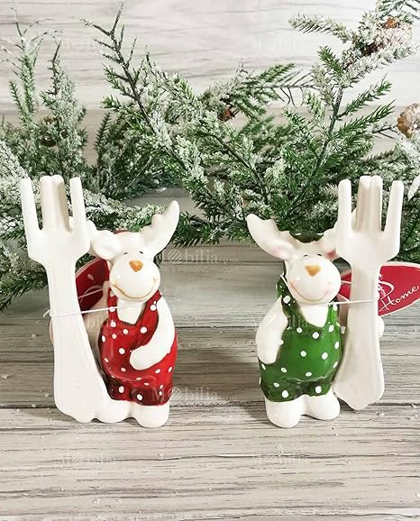 Segnaposto Natalizi Amazon.Segnaposti Natalizi Renna Villa D Este Amazon It Casa E Cucina