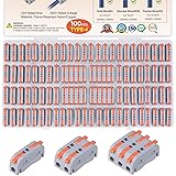 TICONN 100 Pcs Lever Wire Connectors Kit for 24-12