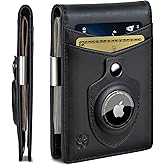 SERMAN BRANDS Money Clip Wallet - Mens Wallets slim Front Pocket RFID Blocking Card Holder Minimalist Mini Bifold