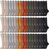 Cutecrop 27 Pairs Winter Knee High Boot Socks Bulk Women Warm Cotton Thermal Knit Long Trouser Socks Winter Tall Boot Cushioned Women Calf for Hiking Work Skiing Camping Running Gifts