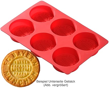 FC Bayern München Muffinform / Muffin - Backform / für 6 Muffins Emblem FCB