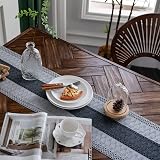 Weldomcor Macrame Table Runner Grey Boho 30x180cm with Tassels view 3
