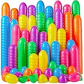 JOYIN 500 PCS 2.3" Easter Eggs, Empty Plastic Eggs Fillable Colorful Bright Eggshell Bulks for Easter Hunt, Filling Treats, Party Favor, Basket Stuffers, Classroom Prize Supplies