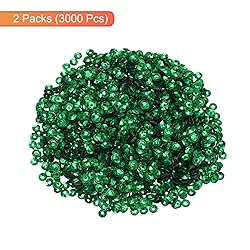 MECCANIXITY Loose Sequins 4MM Silver Backed Sequins