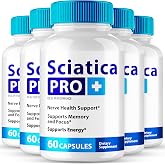 Sciatica Pro Plus Capsules, Sciatica Pro+ Nerve Support Supplement Pills - Maximum Strength, All Natural Support to Maintain Healthy Nerves, Advanced Formula Sciatica Pro + Reviews (5 Pack)