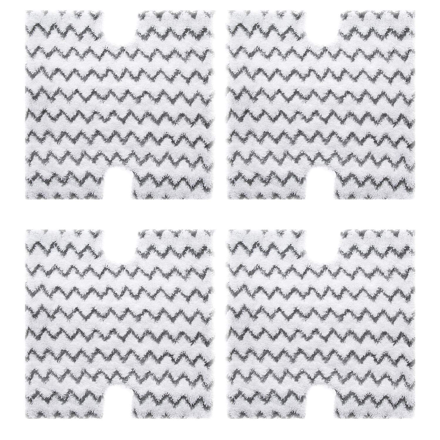 BIHARNT 4 Pack Replacement Mop Pads Compatible with Shark Steam Mop S6001UK S6003UK S6005UK