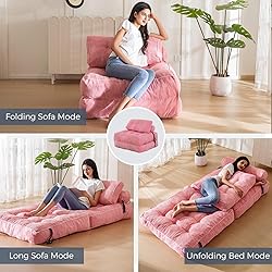 MAXYOYO Folding Sofa Bed, Convertible Sleeper Chair