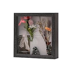 DEMAIKE 10x10 Shadow Box Frame with Linen