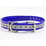 Sparky Pet Co Water Proof High-Flex 3/4 Reflective Roller Buckle Replacement Strap (Blue)