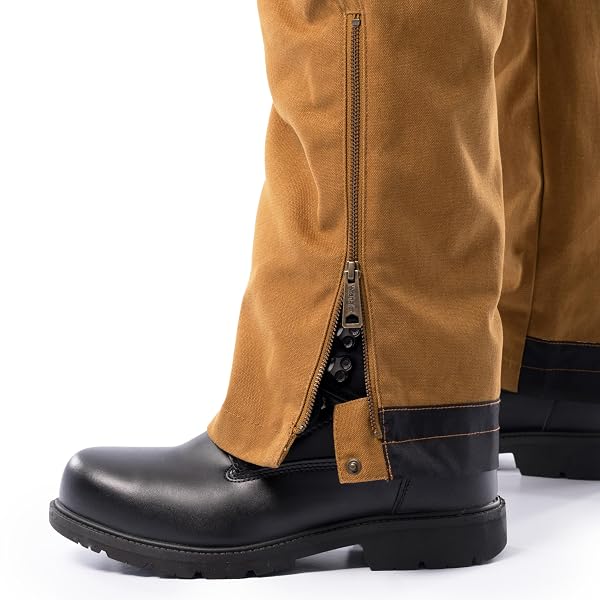 WRANGLER RIGGS WORKWEAR MEN’S INSULATED DUCK BIBS, DUCK BROWN, XX-LARGE