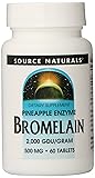 SOURCE NATURALS Bromelain 2000 Tablet, 60 Count