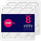 Crisp Filters, 20x20x1 Air Filter, MERV 8, MPR 600, AC Furnace Air Filter, 2-Pack