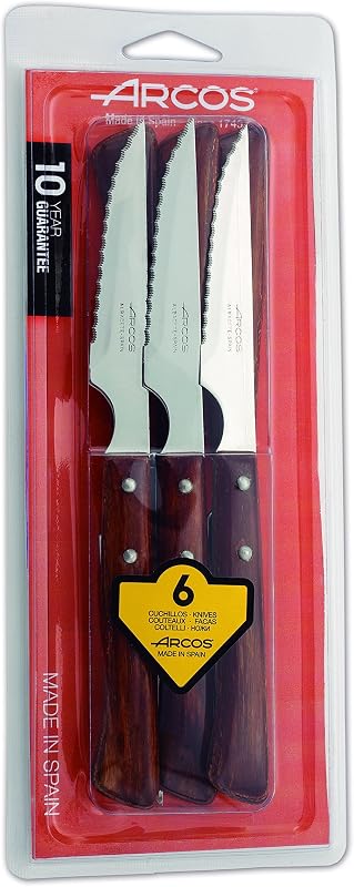Juego Chuleteros Mango Madera 110 mm
