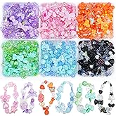 400-450PCS Acrylic Beads for Bracelet Making, Assorted 6 Colors Cute Beads, Flower Bow Candy Bear Kawaii Bracelet Charms for Jewelry Making, Necklace Keychains Phone Charms DIY Crafts Gifts