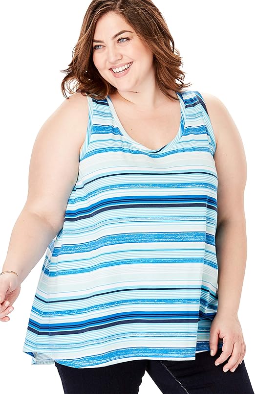 Woman Within Women S Plus Size High Low Tank At Amazon Women S