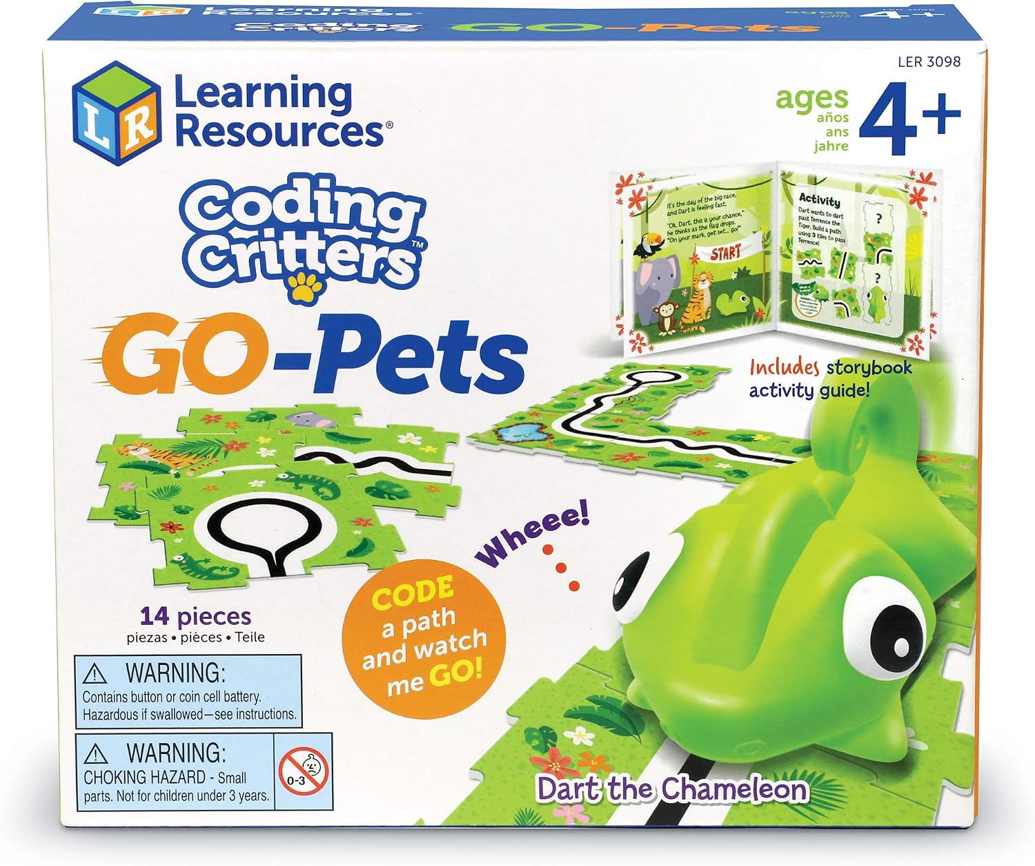 Learning Resources LER3098 Critters Go Dart The Chameleon, STEM, Early Coding Toy, Interactive Pet, Ages 4+ - Image 5