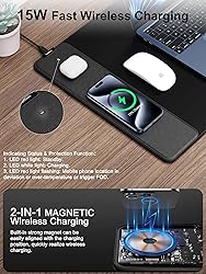 TopMade Wireless Charging Mouse Pad, Gaming