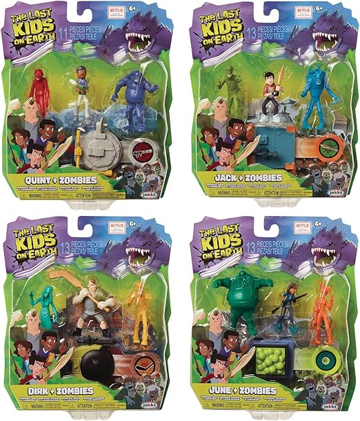 Jakks Last Kids ON Earth 21/2IN Hero Action Figures Pack Set of 4