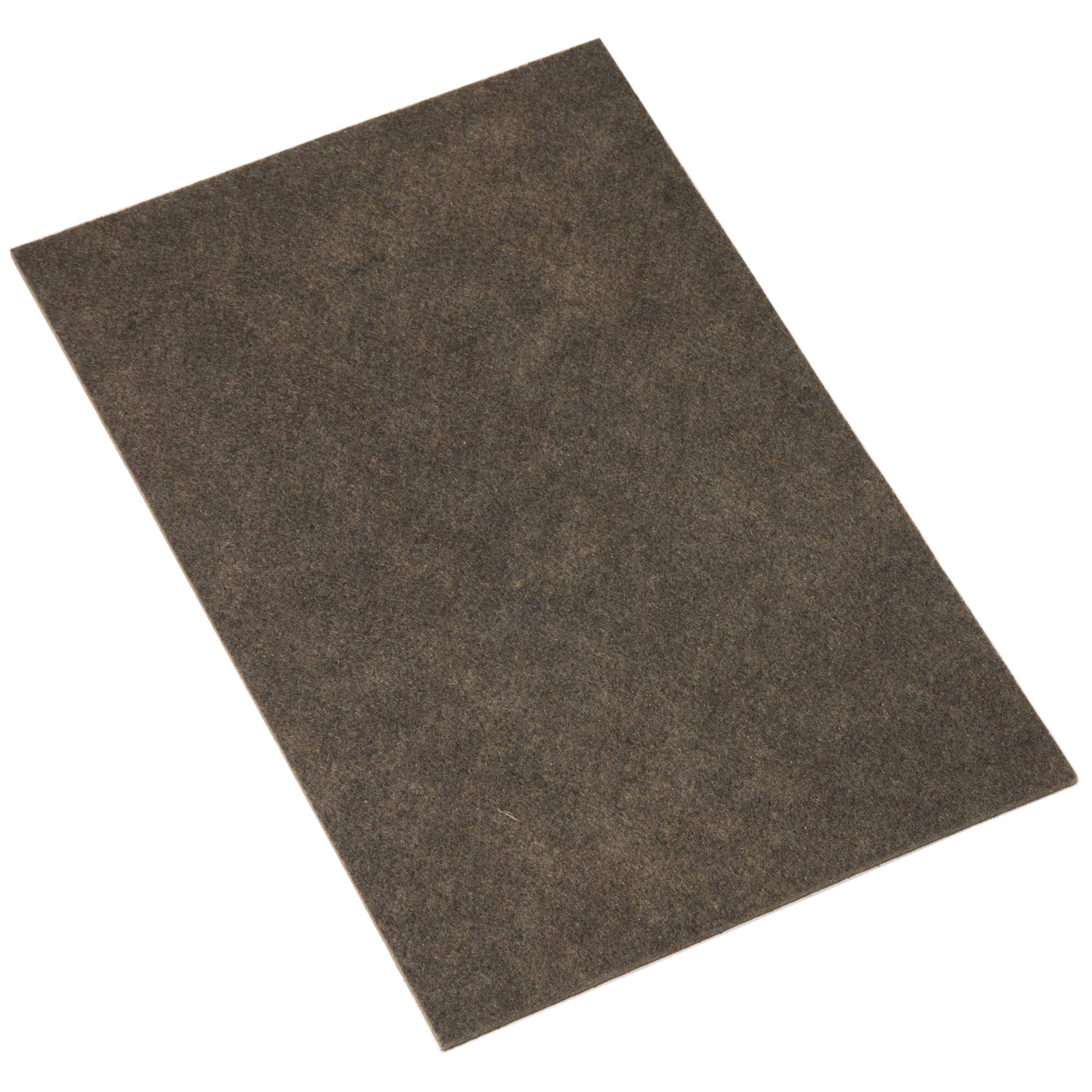 Adsamm® / 1 x self-adhesive Felt Sheet/Brown / 7.87x11.81'' (200x300 mm) / rectangular / 0.138'' / 3.5 mm thick stick-on furniture felt glides/Furniture & Chair Glides