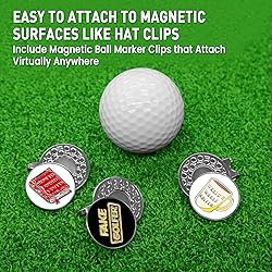 FINGER TEN Golf Ball Marker with Hat Clip Markers