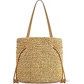 NEWROGENG Hand Woven Straw Purses for Women 2025, Adjustable Large Beach Bag Summer Beach Tote Shoulder Bag for Vacation