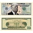 thumbnail image 2 of Pack Of 10 Donald Trump 2020 Re-Election Novelty Dollar Bills – Presidential Collectible 2 of 6