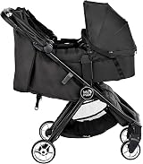 Baby Jogger Foldable Lightweight Carrycot for City Tour 2 Double Opulent Black view 3