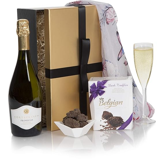 Prosecco & Chocolate Hamper Luxury Prosecco & Chocolate Truffles