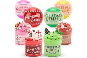 ORIENTAL CHERRY Christmas Stocking Stuffers - Slime for Kids - 4 Pack Slime Balls - Toys Slime Kit Xmas Gifts for Classroom Rewards Teens Girls Boys 4 5 6 7 8 9 10 11 12 Year Old and Adults