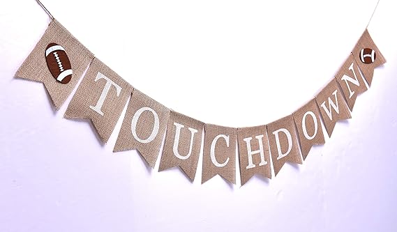 Football Baby Shower And Gender Reveal Backdrop Rustic Touchdown