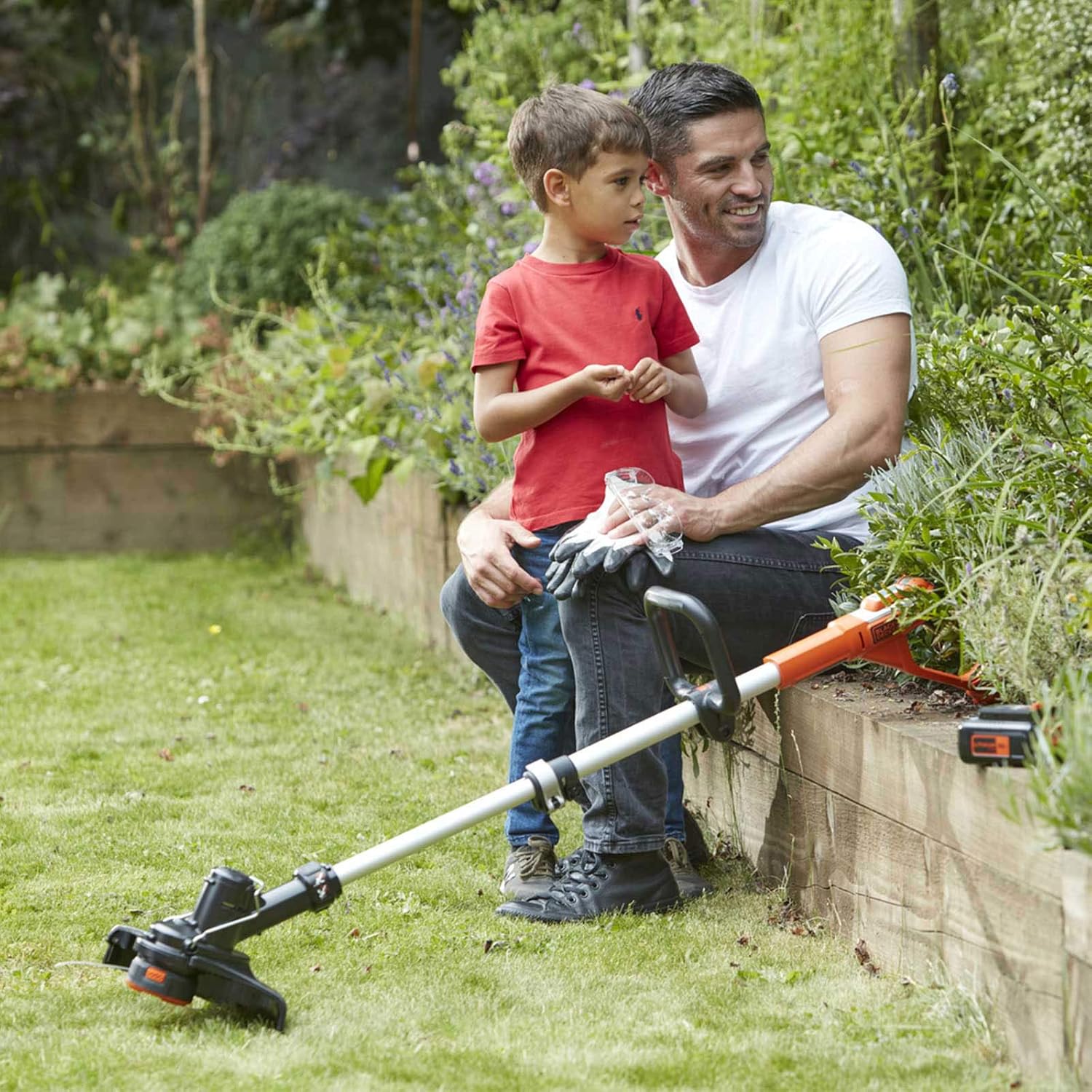 black and decker glc3630l 36v cordless telescopic grass trimmer 300mm