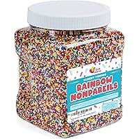 Rainbow Nonpareils - 1.8 Pounds - Rainbow Sprinkles - Bulk Sprinkles - Decorating Topping