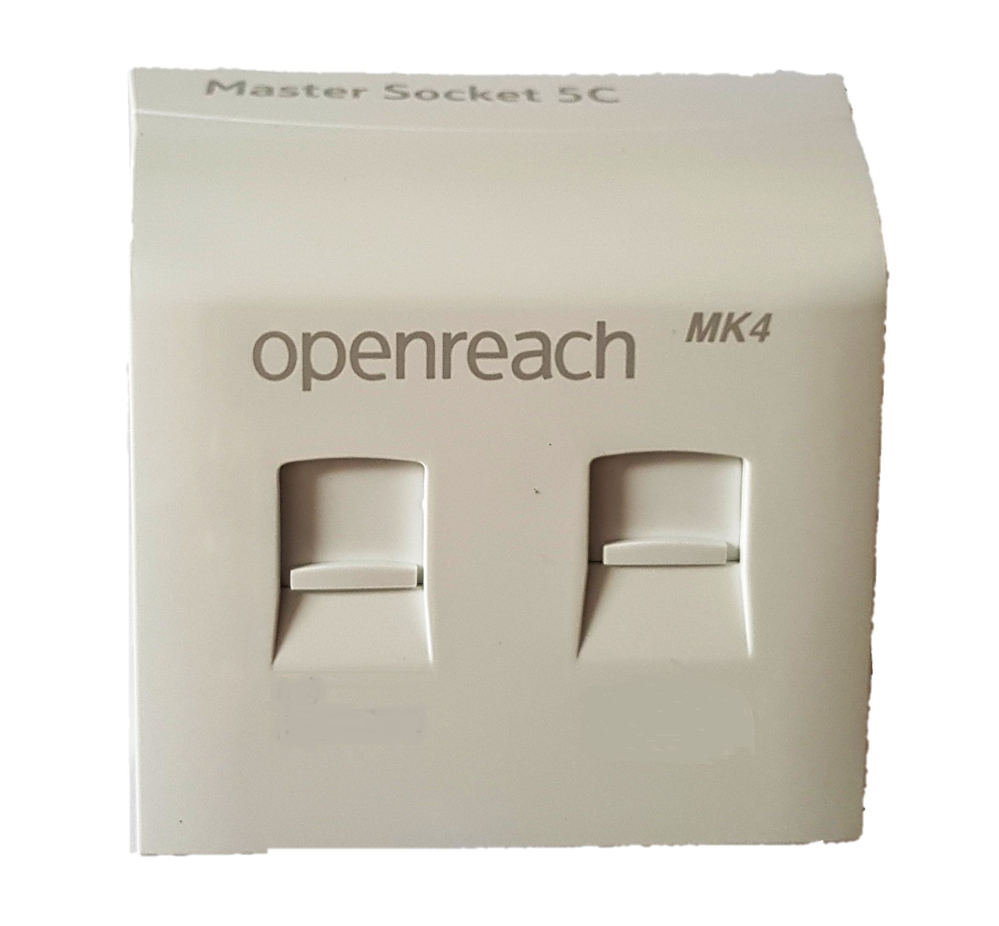 openreach NTE5c MK2 Mark 2 Faceplate with MK4 Mark 4 VDSL Combined Frontplate/Linebox Latest 2017 Toolless Version - Faceplate