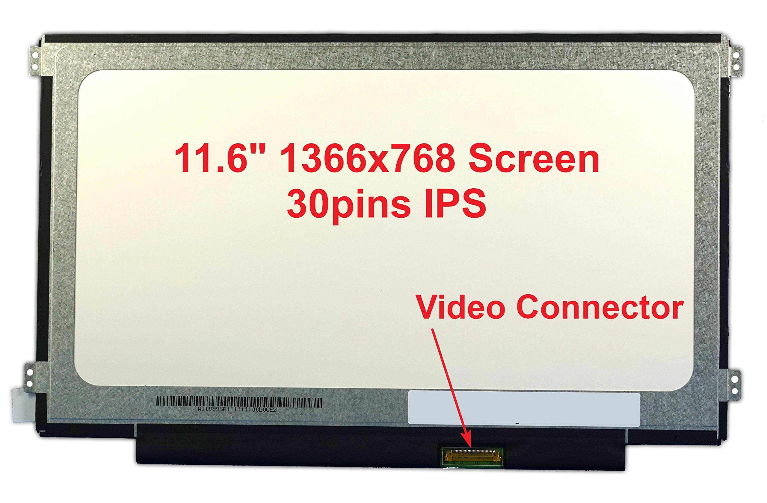 New 11.6" LED Screen For HP Chromebook 11 V001NF, 11 V001TU, 11 V002DX, 11 V002TU, HP COMPAQ CHROMEBOOK 11 V001NA, ACER CHROMEBOOK C731 Laptop LCD Compatible HD Display Panel,fits N116BCA-EA1