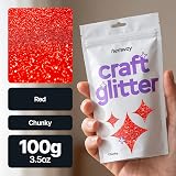 Hemway Red Craft Glitter 100g Chunky Glitter for Resin Nails Cosmetic view 2