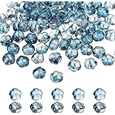 uxcell 100pcs Glass Beads, 6mm x 10mm Pumpkin Spacer Beads Crystal Bulk Loose Bracelet Charm for Thanksgiving Earring, Halloween, Jewelry Making, DIY Craft, Navy Blue Gradient
