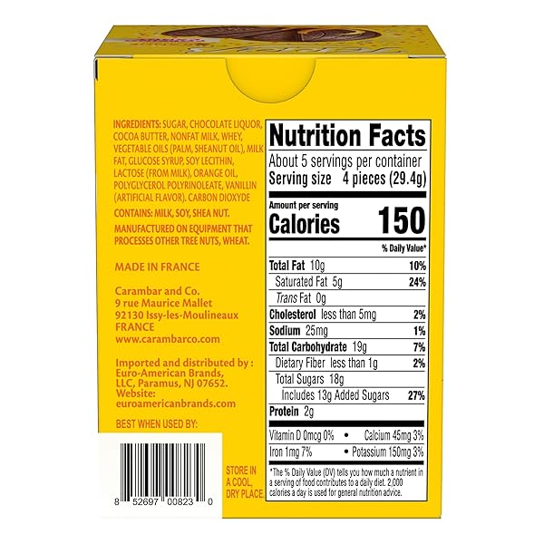 TERRY’S POPPING CANDY CHOCOLATE ORANGE, ORANGE FLAVORED CONFECTION WITH POPPING CANDY 5.18OZ