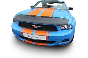AUTO-BRA Hood Bra Front End Nose Mask Compatible with Ford Mustang 2010-2013 Bonnet Bra STONEGUARD Protector Tuning