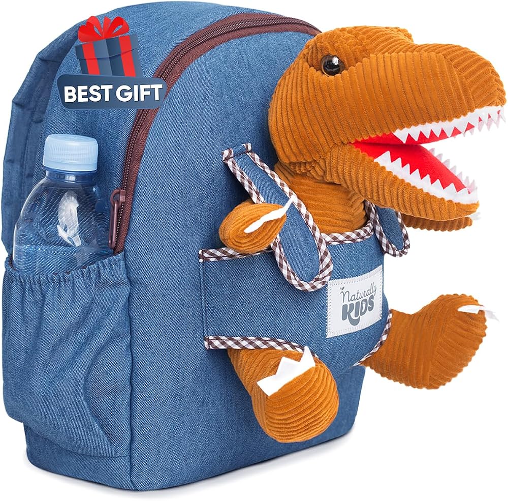 Naturally KIDS Medium Dinosaur Backpack Toddler Boys Gifts 3 5 Years