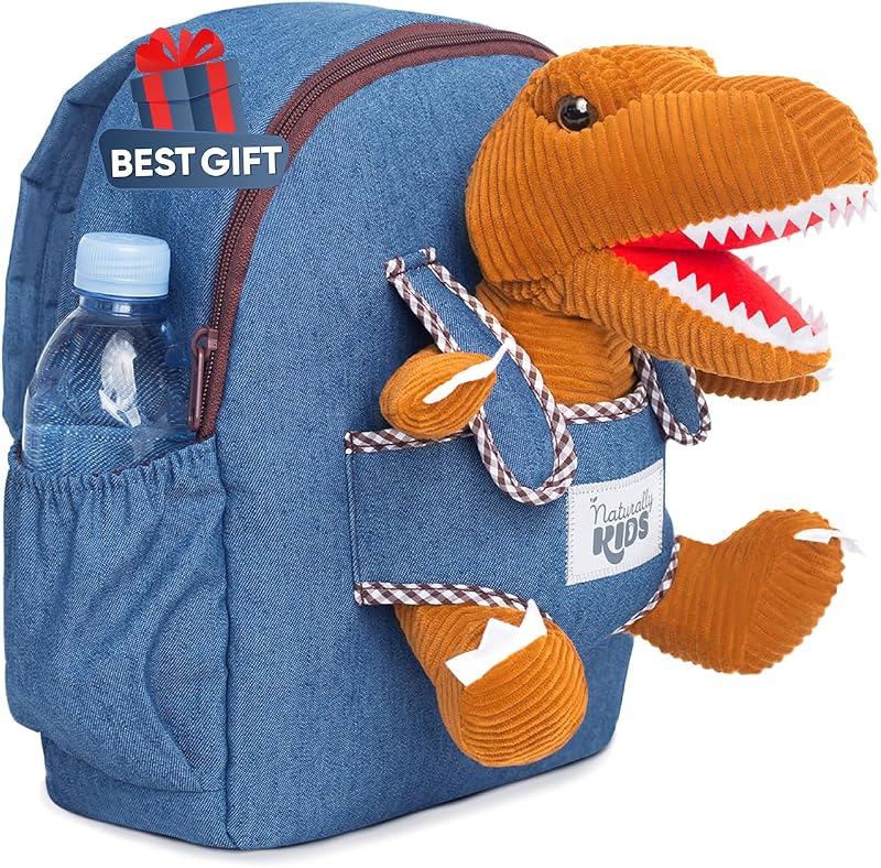 Naturally KIDS Medium Dinosaur Backpack Toddler Boys Gifts 3 5 Years