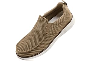 QIJGS Mens Shoes Loafers Casual Slip on Sneaker Boat Shoe Lightweight Walking Sneakers Non Slip Breathable Business Shoe